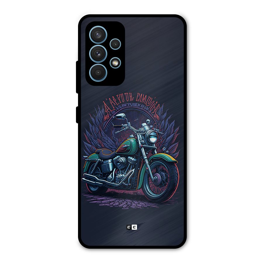 Vintage Desi Bike Metal Back Case for Galaxy A32