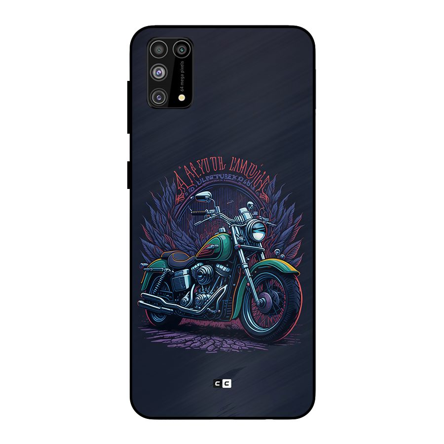 Vintage Desi Bike Metal Back Case for Galaxy F41
