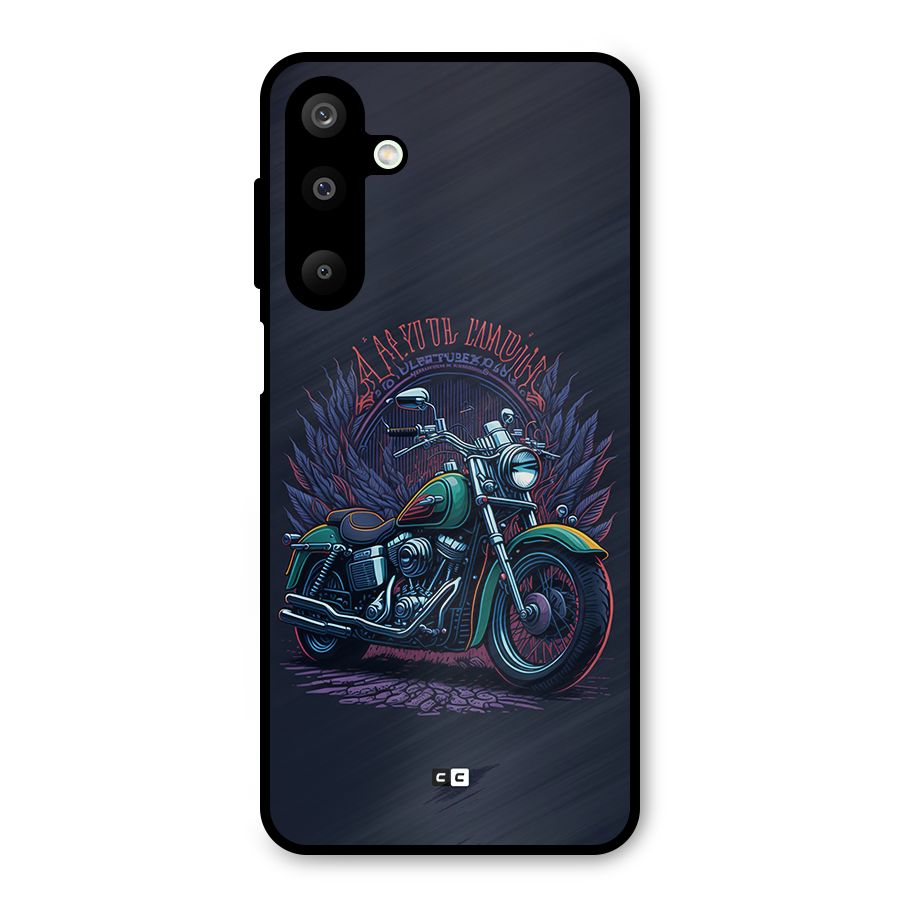 Vintage Desi Bike Metal Back Case for Galaxy M16