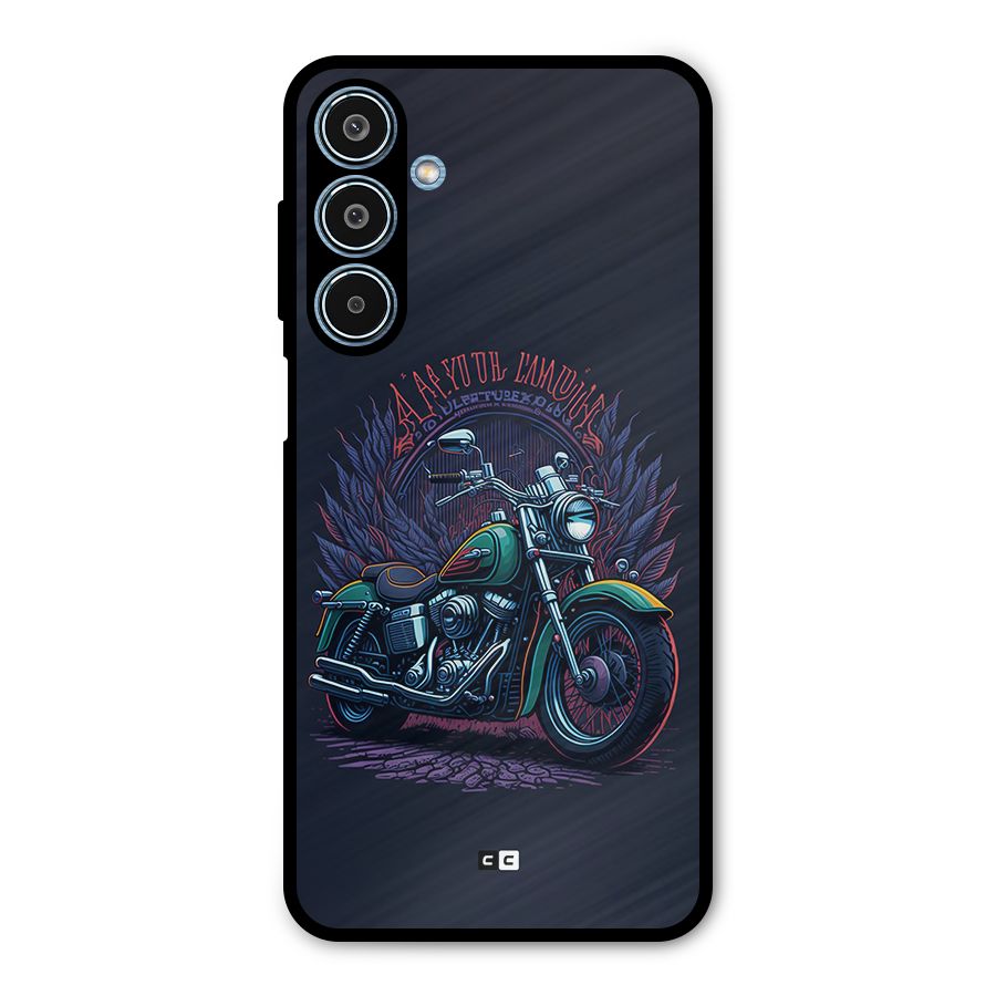 Vintage Desi Bike Metal Back Case for Galaxy M35