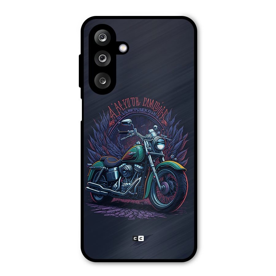 Vintage Desi Bike Metal Back Case for Galaxy M36