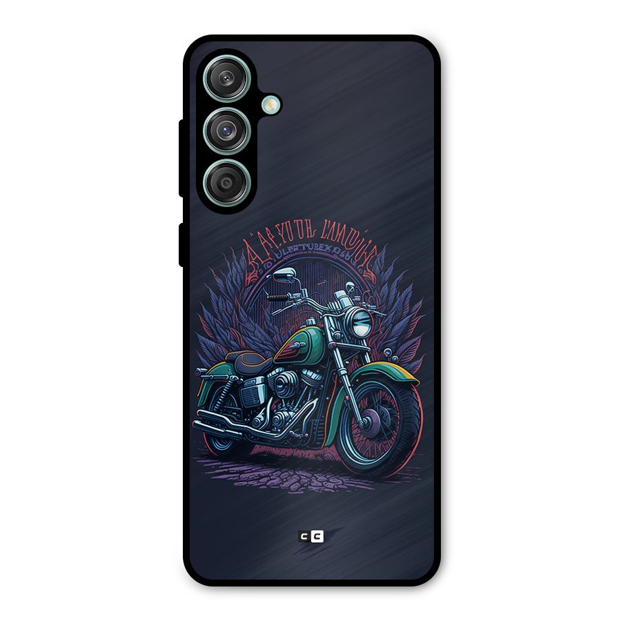 Vintage Desi Bike Metal Back Case for Galaxy M55 5G