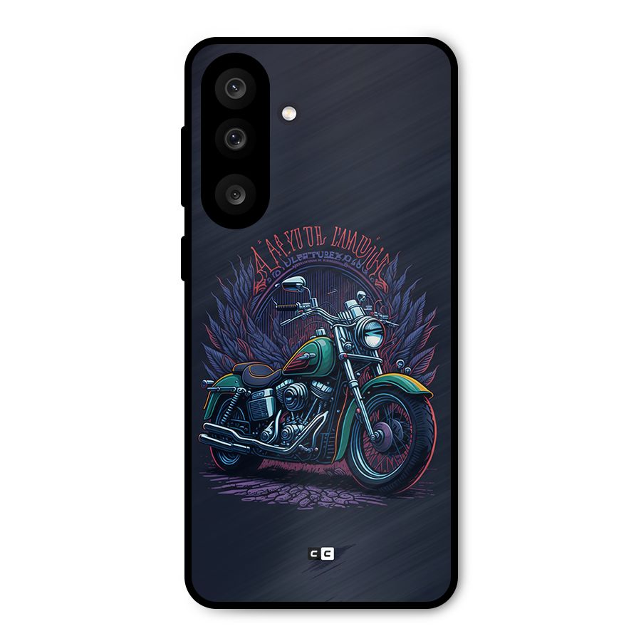 Vintage Desi Bike Metal Back Case for Galaxy M56