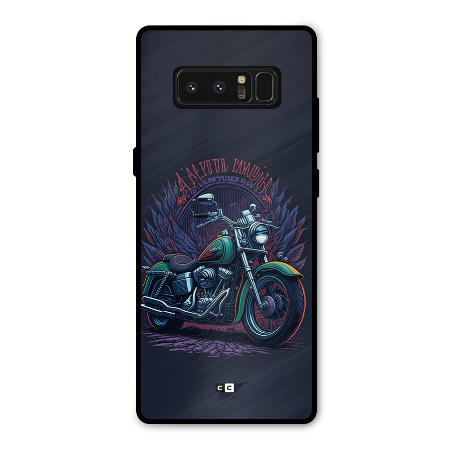 Vintage Desi Bike Metal Back Case for Galaxy Note 8