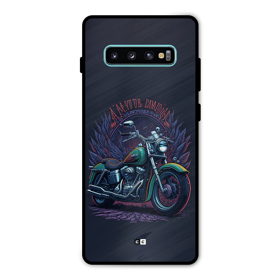 Vintage Desi Bike Metal Back Case for Galaxy S10 Plus