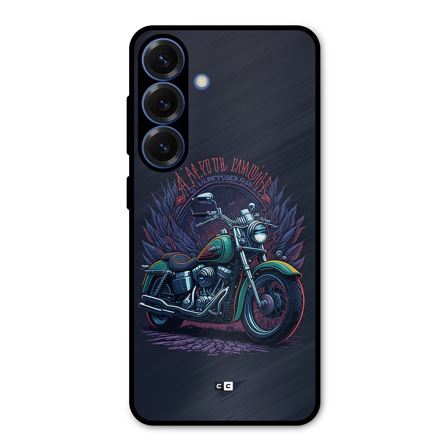Vintage Desi Bike Metal Back Case for Galaxy S25