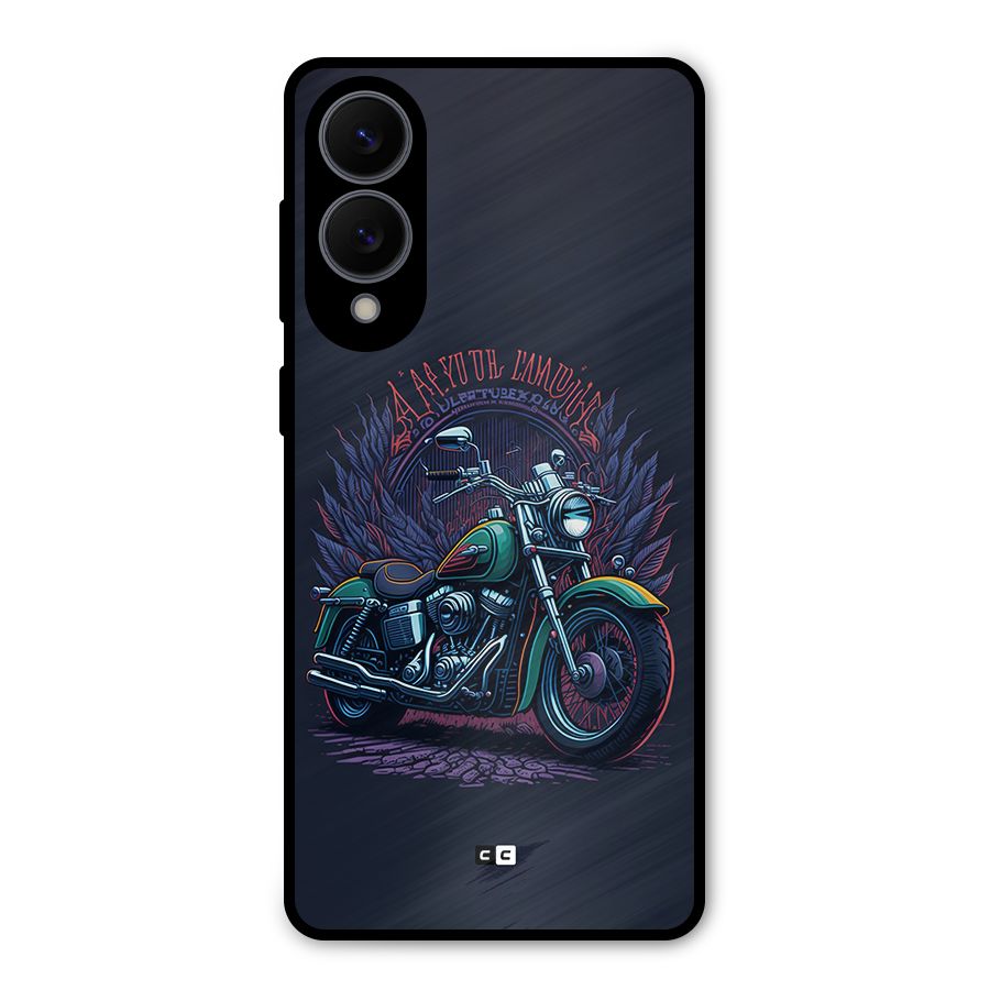Vintage Desi Bike Metal Back Case for Galaxy S25 Edge