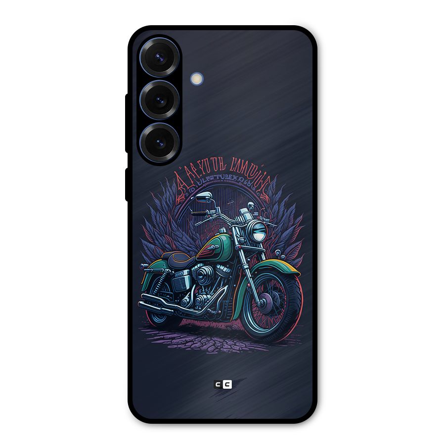 Vintage Desi Bike Metal Back Case for Galaxy S25 Plus