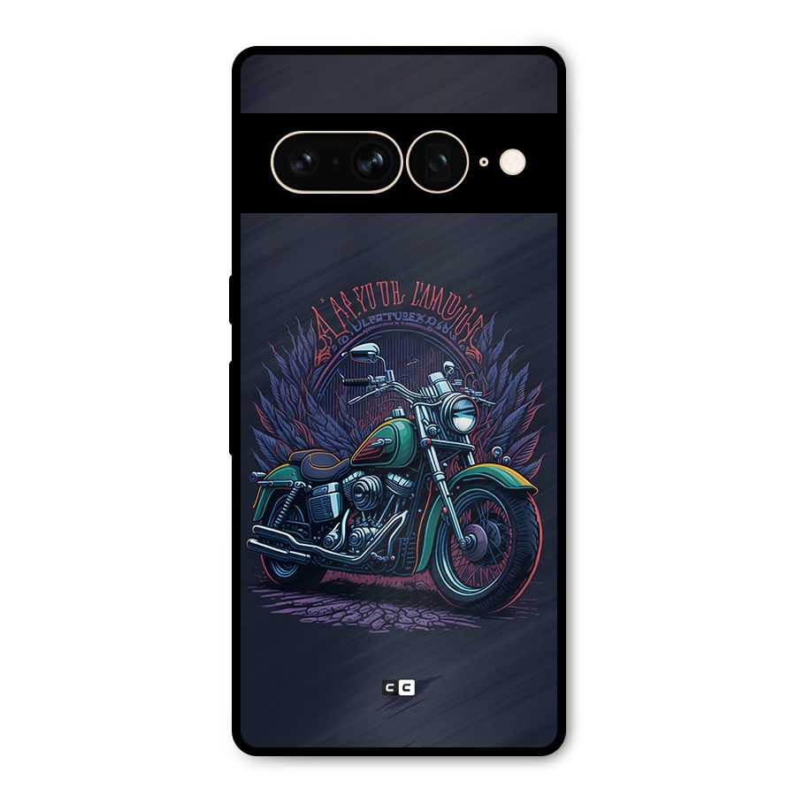 Vintage Desi Bike Metal Back Case for Google Pixel 7 Pro