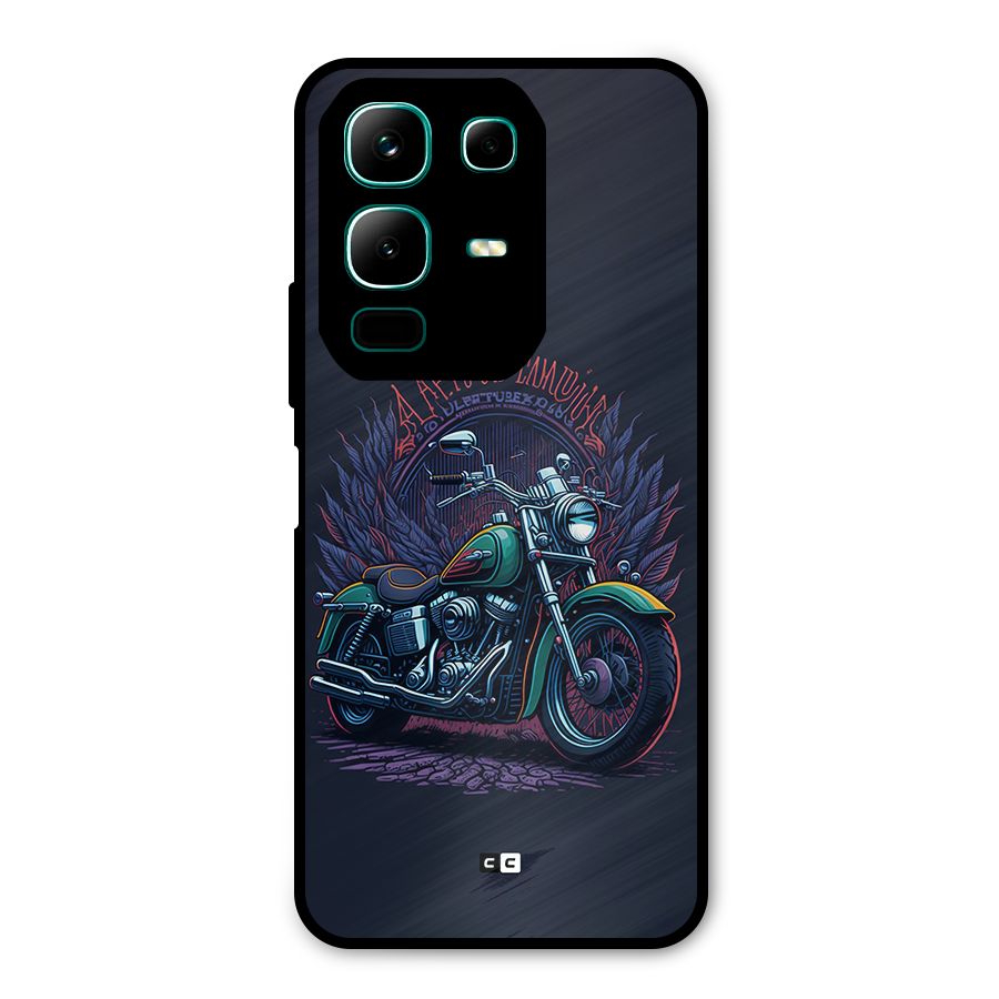Vintage Desi Bike Metal Back Case for Infinix Note 50x