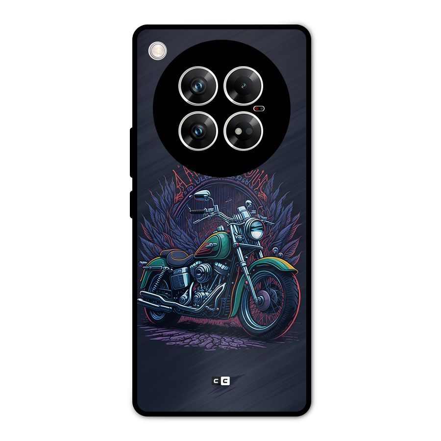 Vintage Desi Bike Metal Back Case for Infinix Zero 40 5G