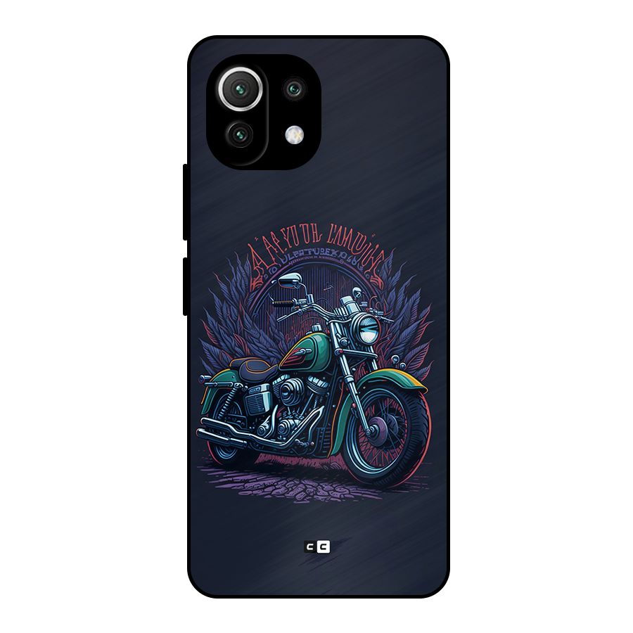 Vintage Desi Bike Metal Back Case for Mi 11 Lite NE 5G