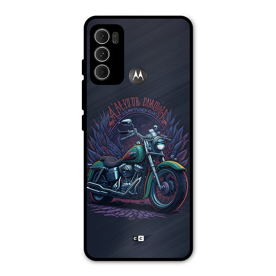 Vintage Desi Bike Metal Back Case for Moto G60