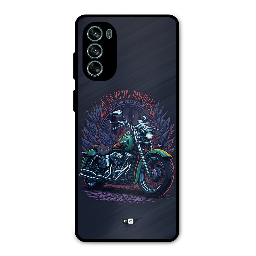 Vintage Desi Bike Metal Back Case for Moto G62
