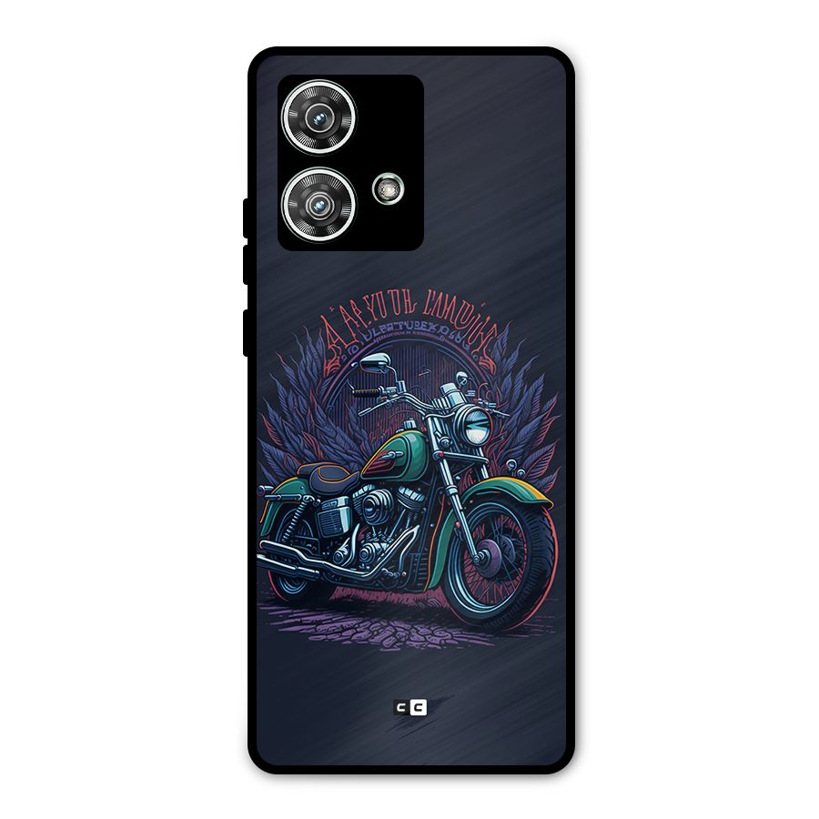Vintage Desi Bike Metal Back Case for Motorola Edge 40 Neo