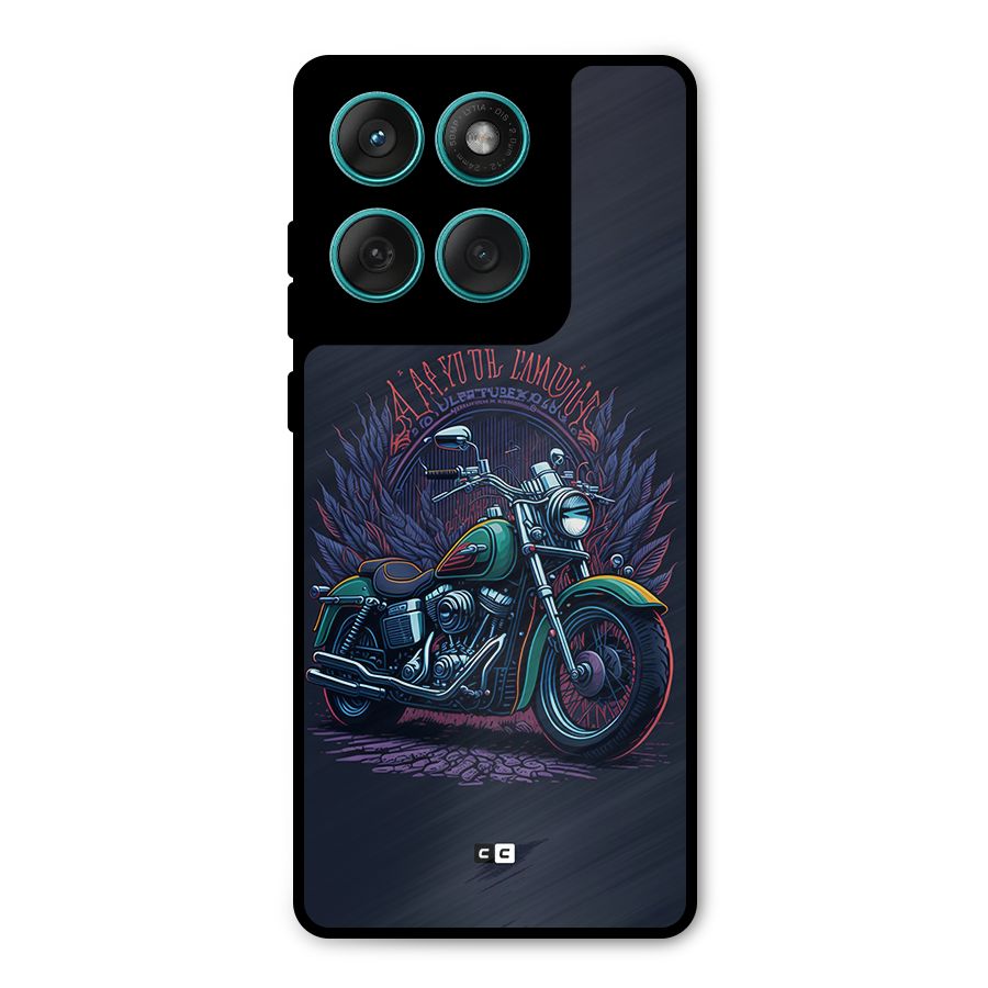 Vintage Desi Bike Metal Back Case for Motorola Edge 60 Fusion