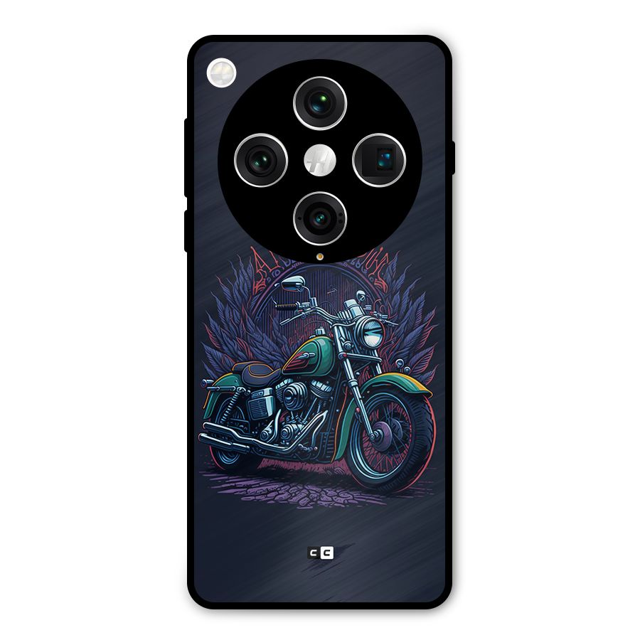 Vintage Desi Bike Metal Back Case for Oppo Find X8 Pro