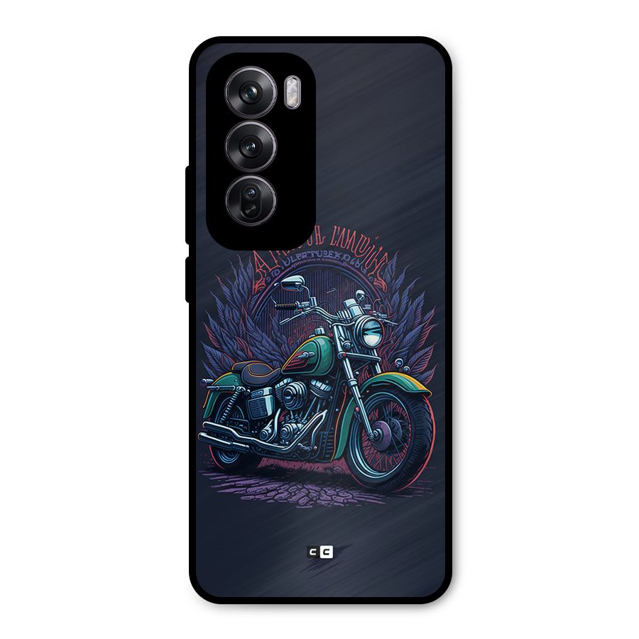 Vintage Desi Bike Metal Back Case for Oppo Reno12 Pro