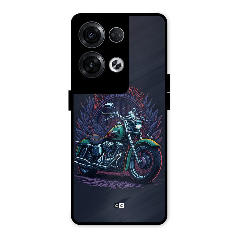 Vintage Desi Bike Metal Back Case for Oppo Reno8 Pro 5G