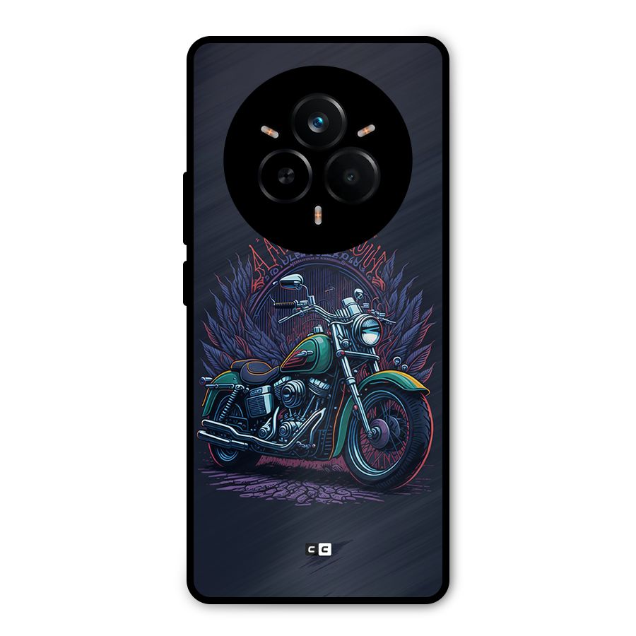 Vintage Desi Bike Metal Back Case for Realme 14 Pro