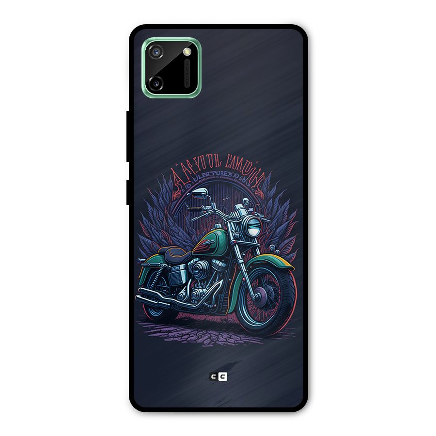 Vintage Desi Bike Metal Back Case for Realme C11