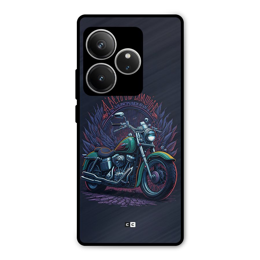 Vintage Desi Bike Metal Back Case for Realme GT 6