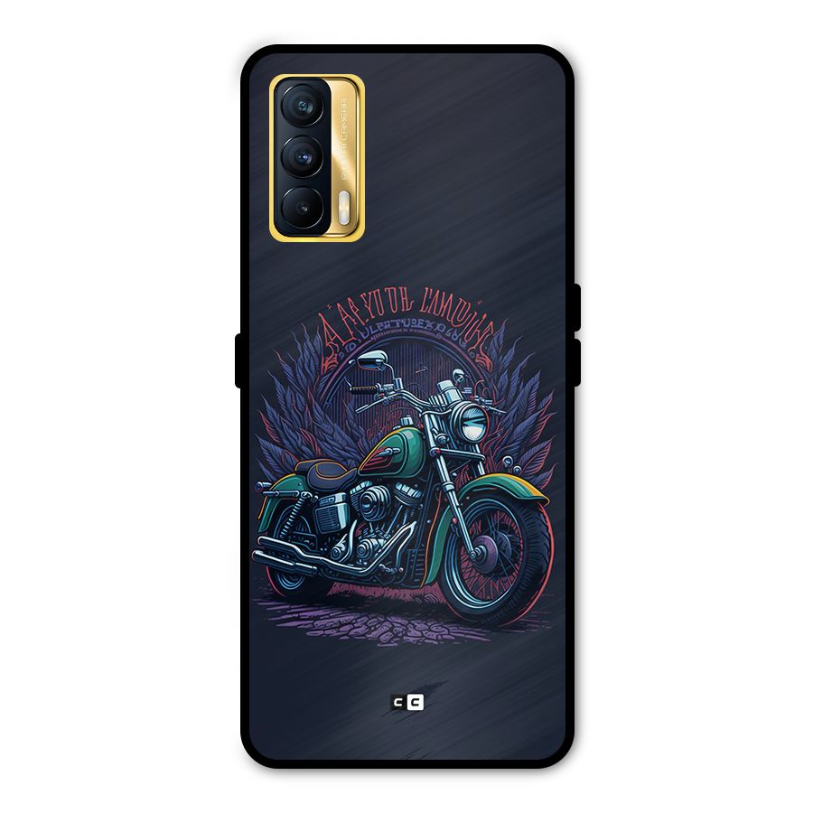 Vintage Desi Bike Metal Back Case for Realme X7