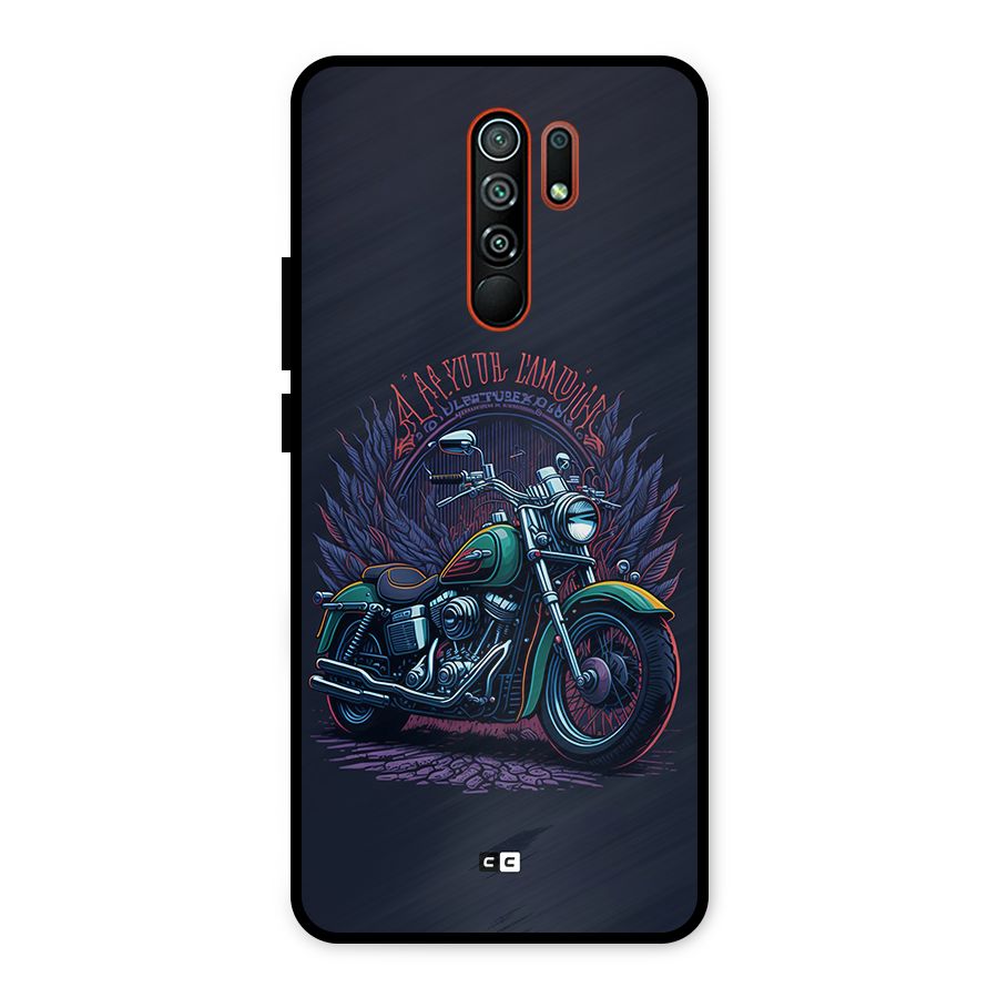 Vintage Desi Bike Metal Back Case for Redmi 9 Prime