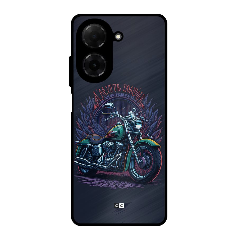 Vintage Desi Bike Metal Back Case for Redmi A5 4G