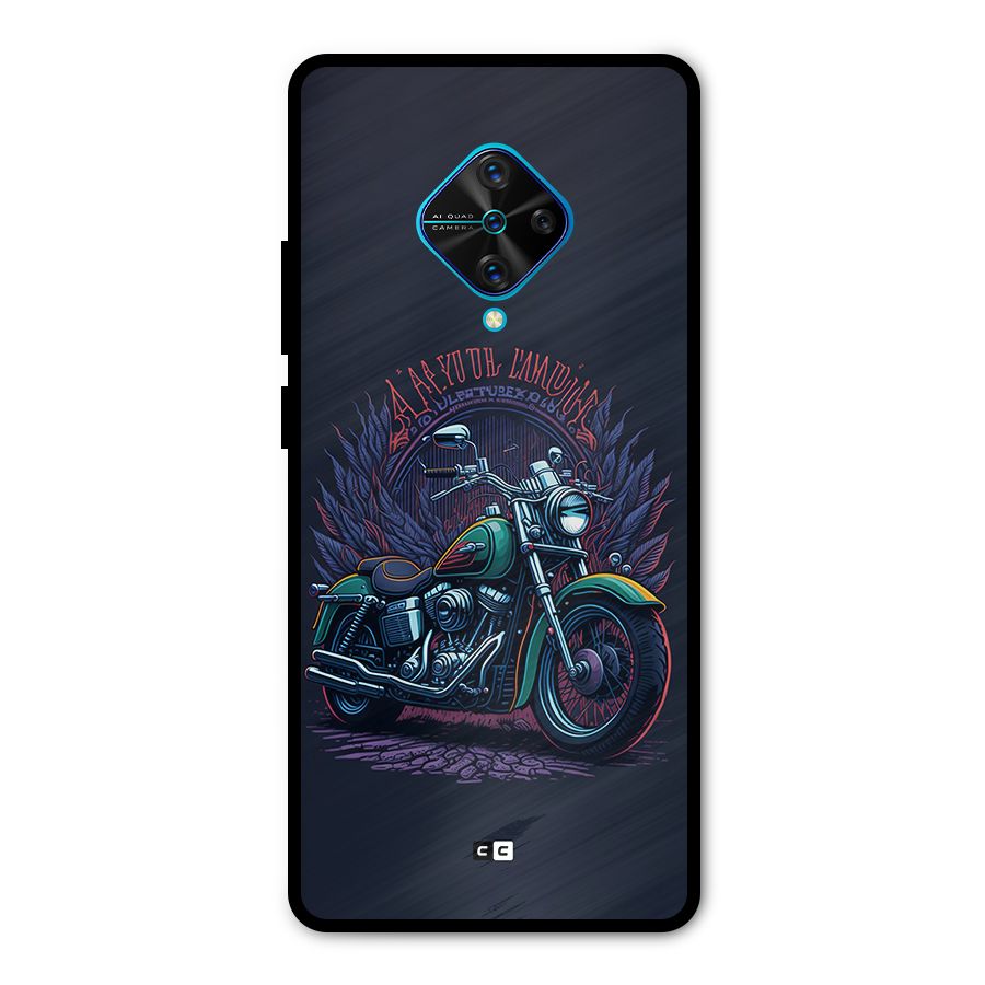 Vintage Desi Bike Metal Back Case for Vivo S1 Pro