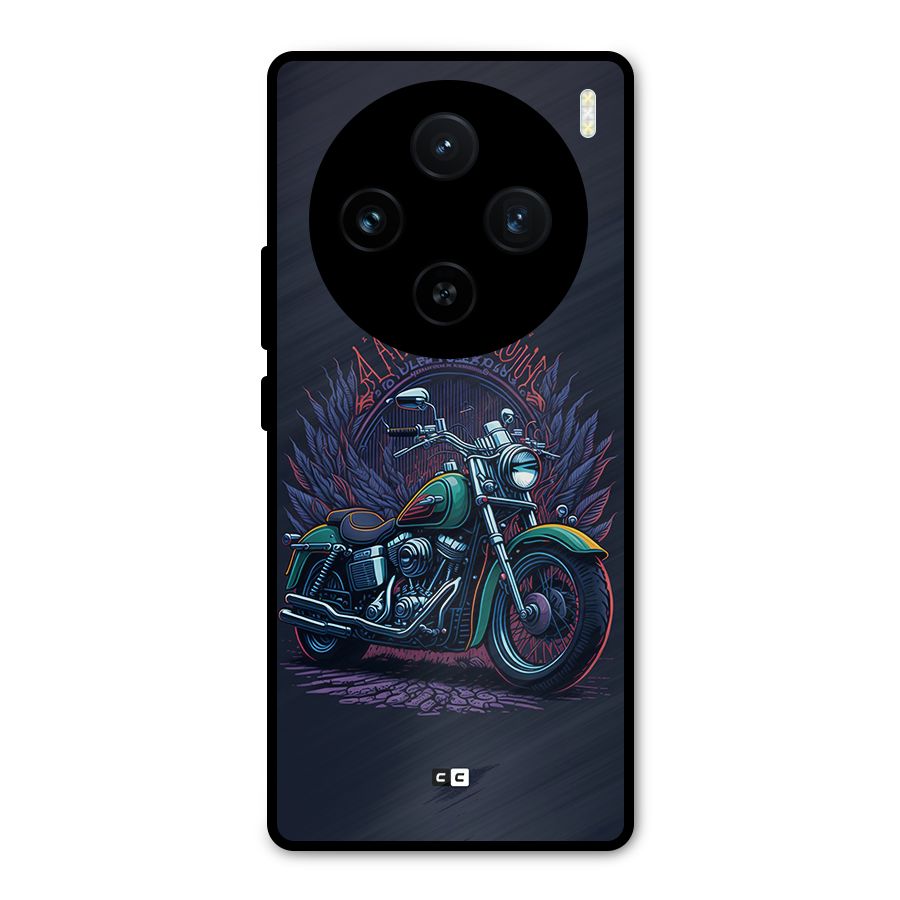 Vintage Desi Bike Metal Back Case for Vivo X100