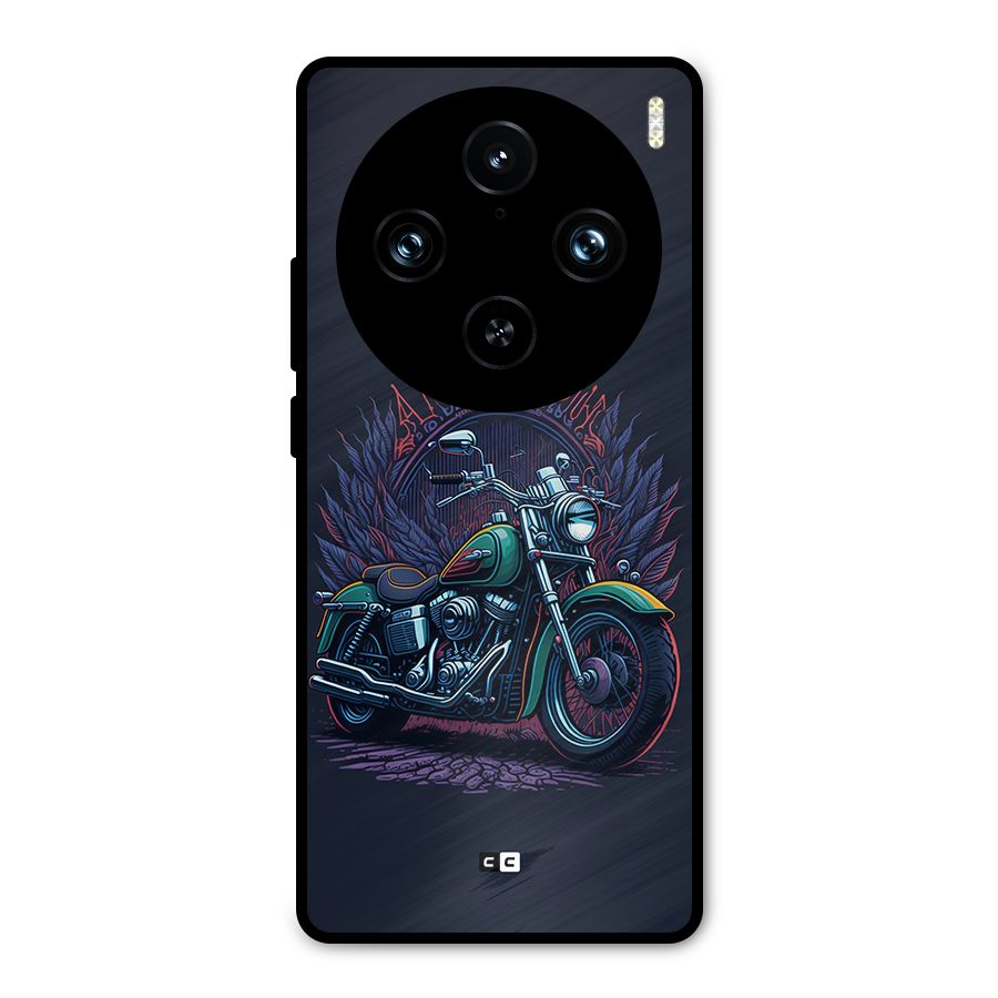Vintage Desi Bike Metal Back Case for Vivo X100 Pro