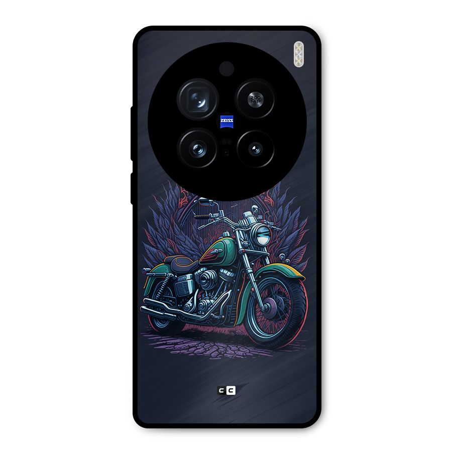 Vintage Desi Bike Metal Back Case for Vivo X200 Pro