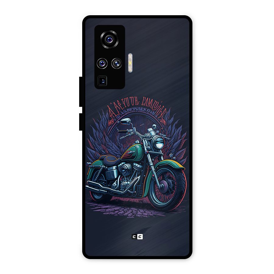 Vintage Desi Bike Metal Back Case for Vivo X50 Pro
