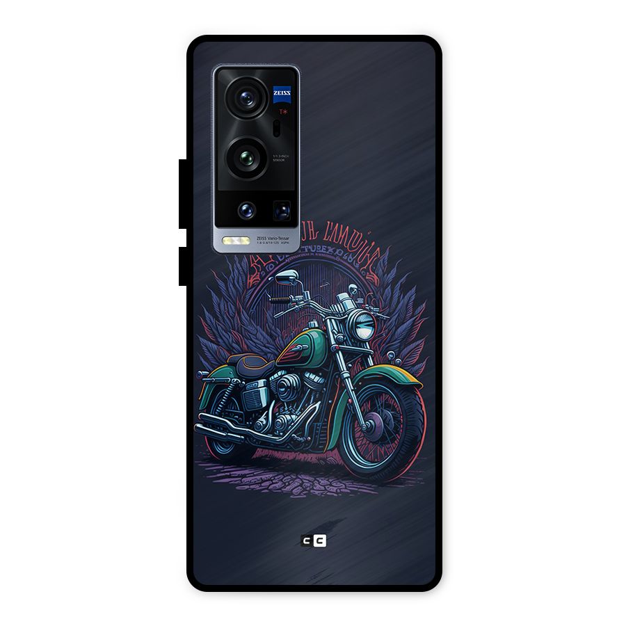 Vintage Desi Bike Metal Back Case for Vivo X60 Pro Plus