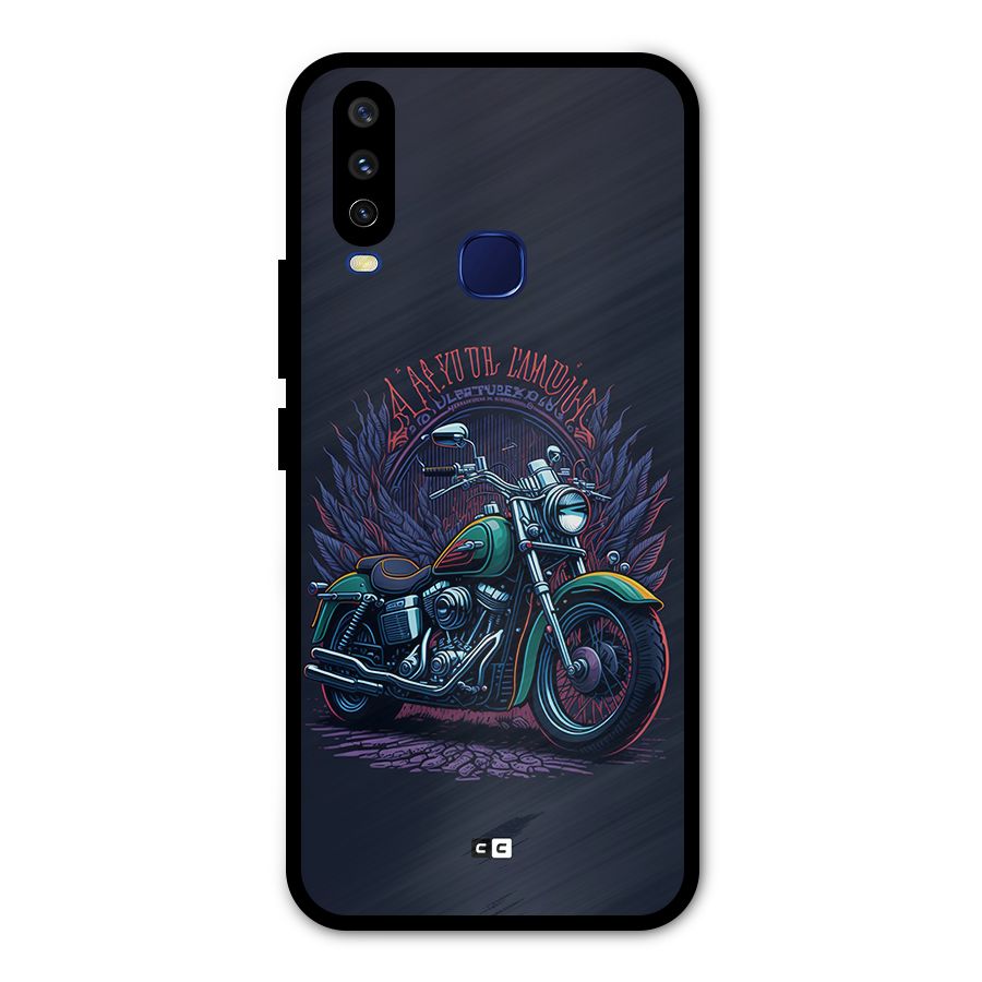 Vintage Desi Bike Metal Back Case for Vivo Y12