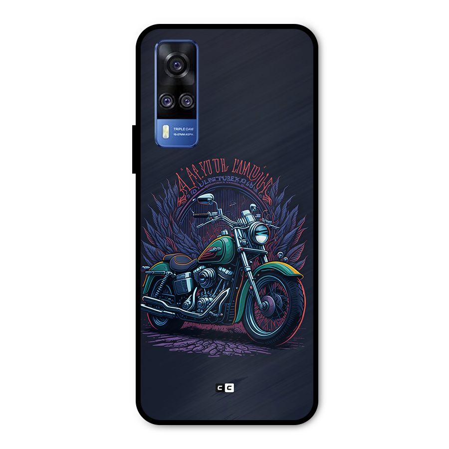 Vintage Desi Bike Metal Back Case for Vivo Y31