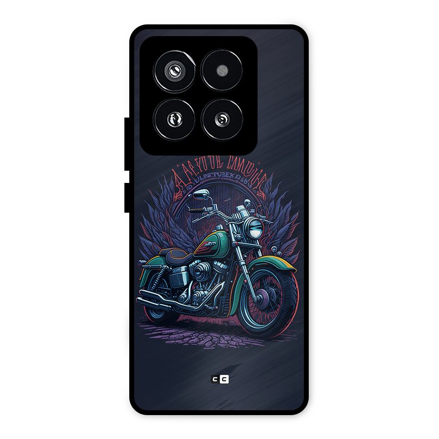 Vintage Desi Bike Metal Back Case for Xiaomi 14 Pro