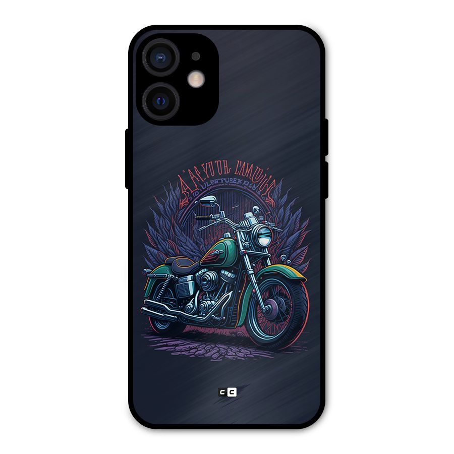 Vintage Desi Bike Metal Back Case for iPhone 12 Mini