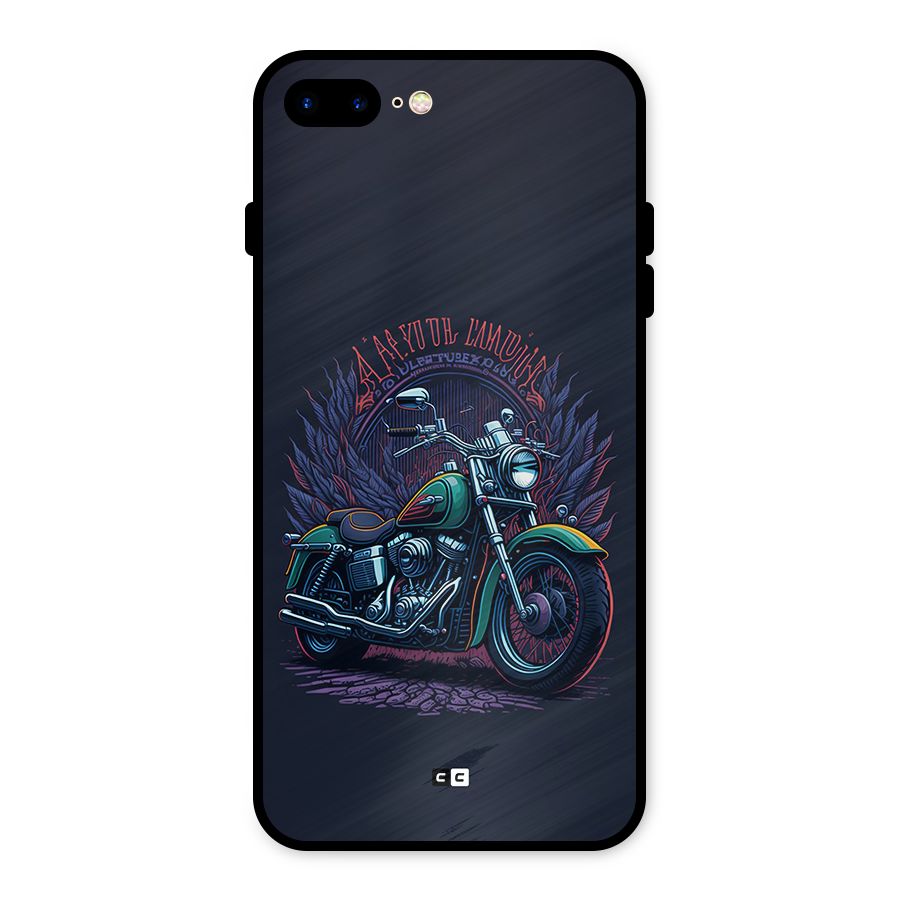 Vintage Desi Bike Metal Back Case for iPhone 8 Plus