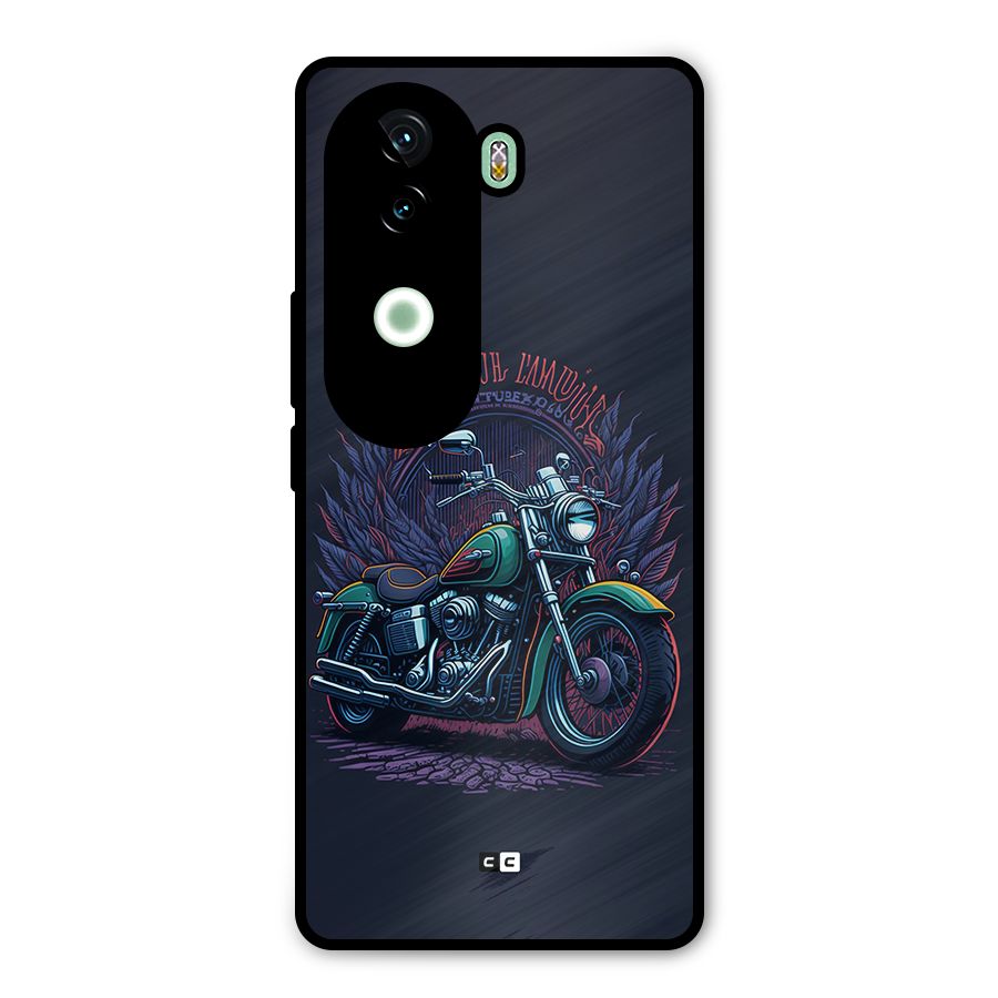 Vintage Desi Bike Metal Back Case for iQOO Z9s