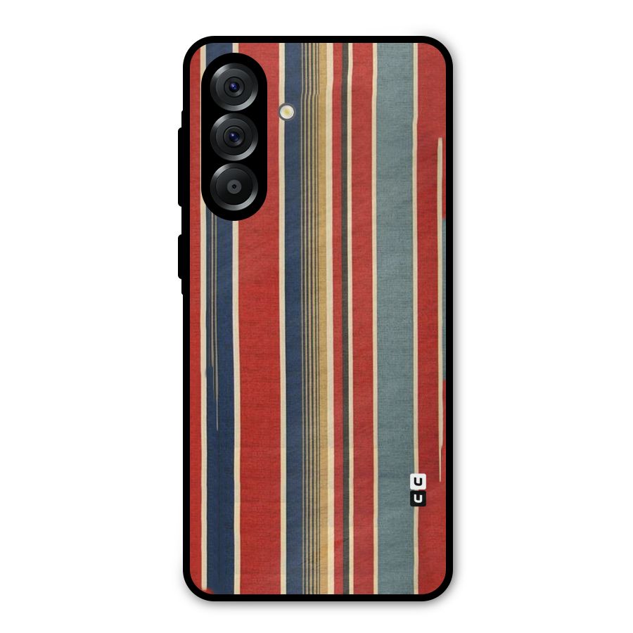 Vintage Disort Stripes Metal Back Case for Galaxy A36