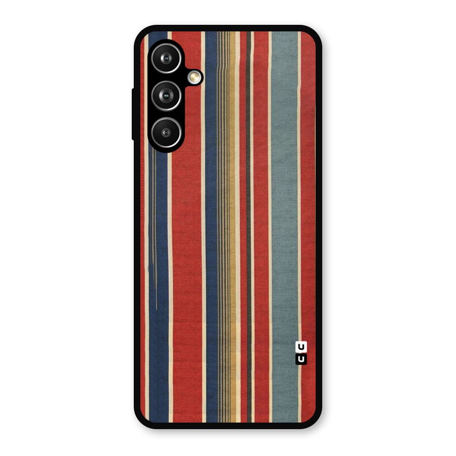 Vintage Disort Stripes Metal Back Case for Galaxy F54