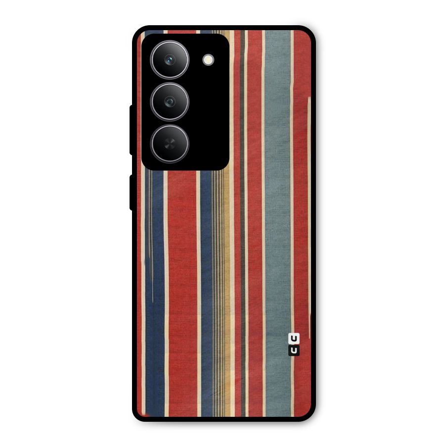 Vintage Disort Stripes Metal Back Case for Realme P3x