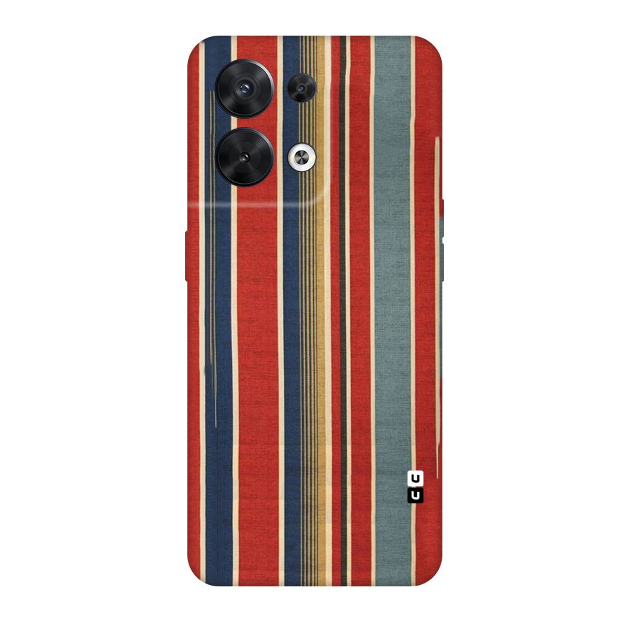 Vintage Disort Stripes Original Polycarbonate Back Case for Oppo Reno8 5G