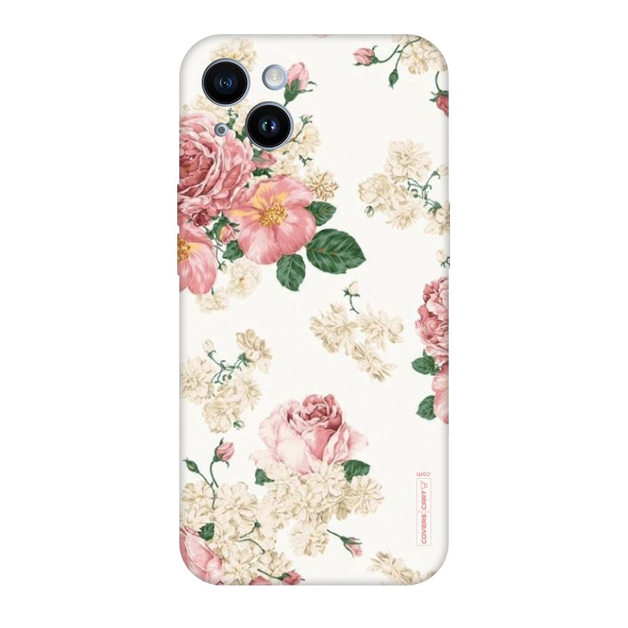 Vintage Floral Pattern Original Polycarbonate Back Case for iPhone 14
