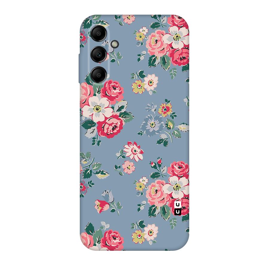 Vintage Flower Pattern Original Polycarbonate Back Case for Galaxy A14 5G