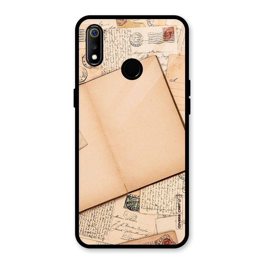 Vintage Journal Glass Back Case for Realme 3i