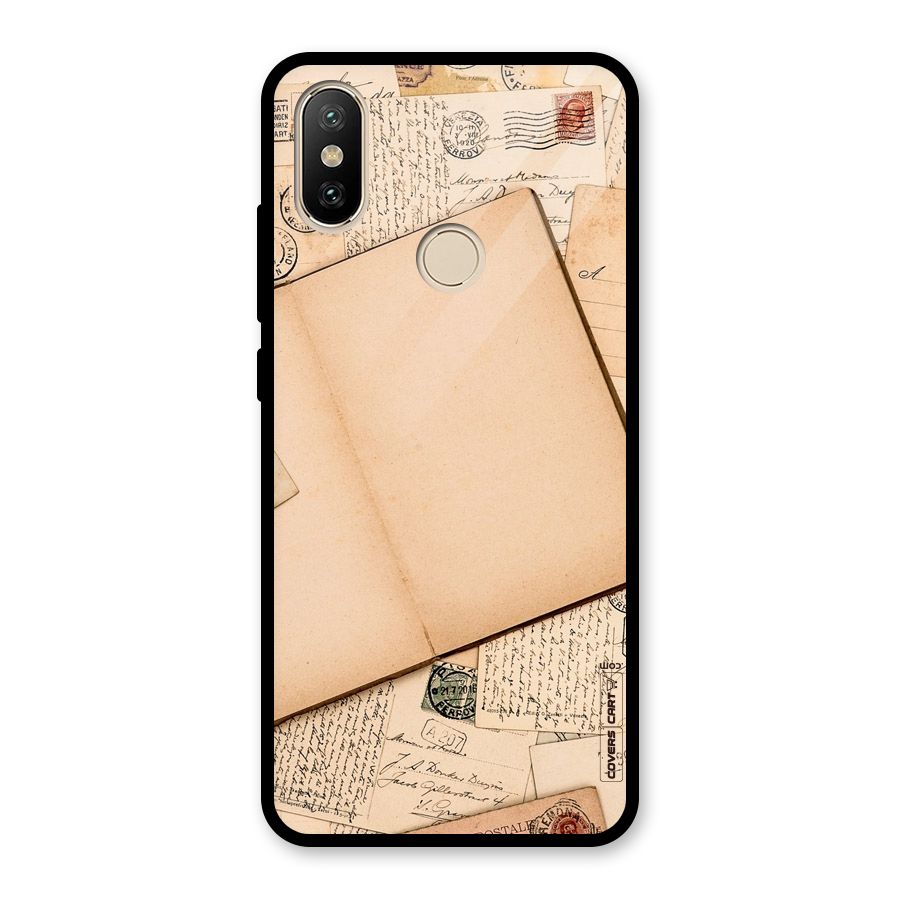 Vintage Journal Glass Back Case for Redmi A2