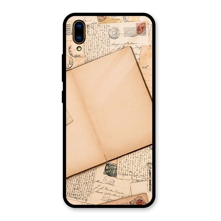 Vintage Journal Glass Back Case for Vivo V11 Pro